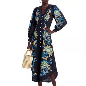 FARM Rio Stitched Garden Front Maxi